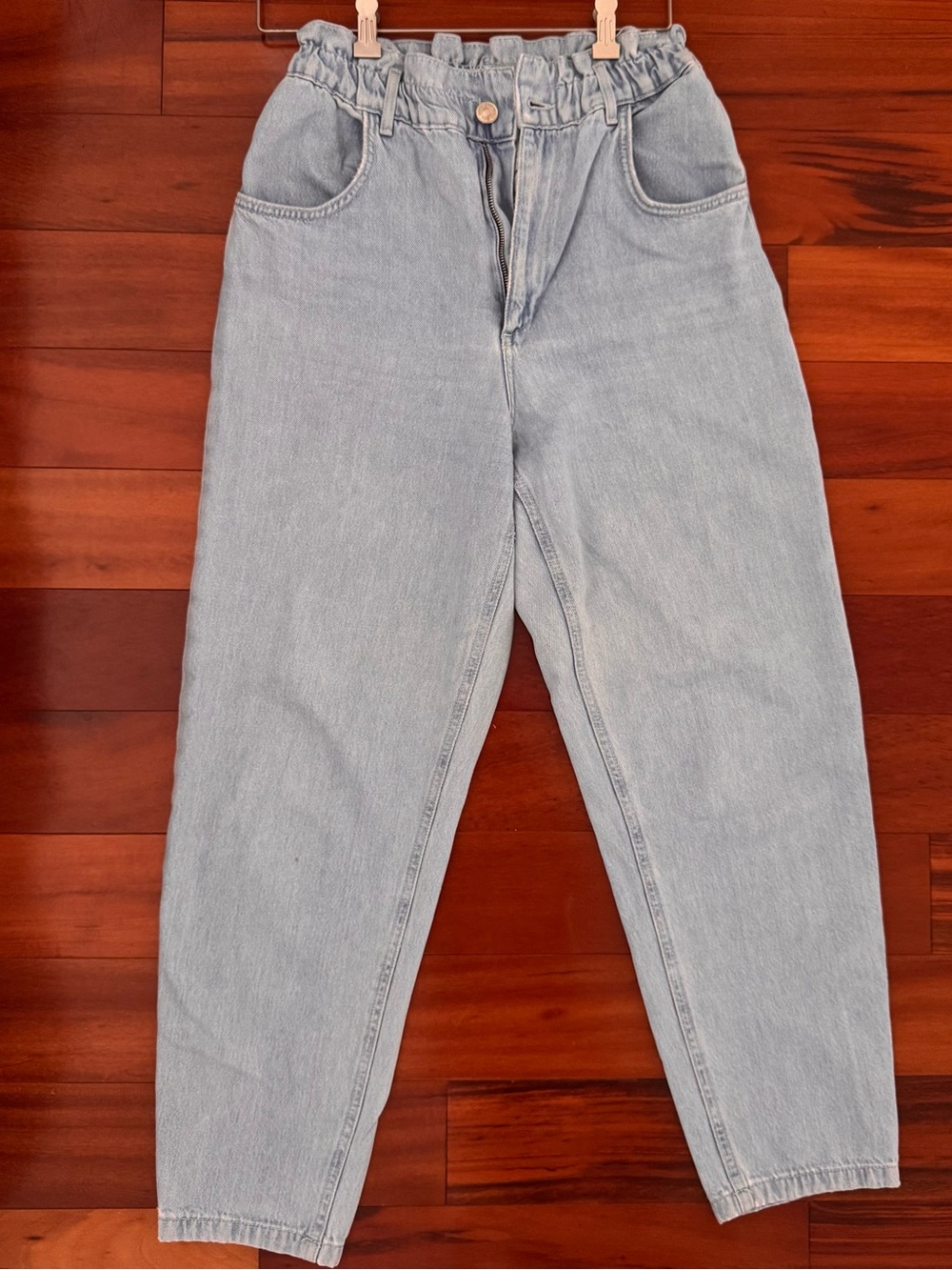 Zara High-Rise Paperbag Jeans